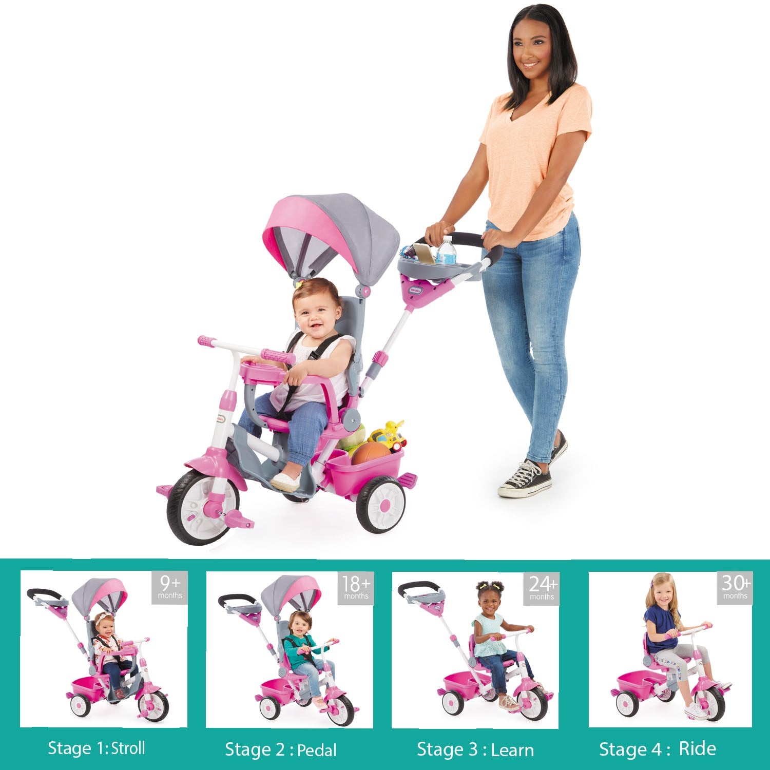 Little Tikes Perfect Fit? 4-in-1-Trike - Pink