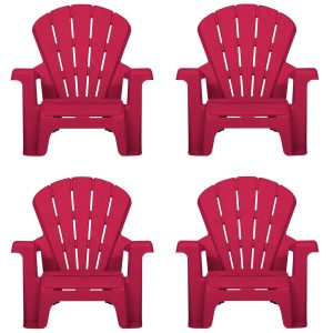 Little Tikes Garden Chairs - Red 4 Pack